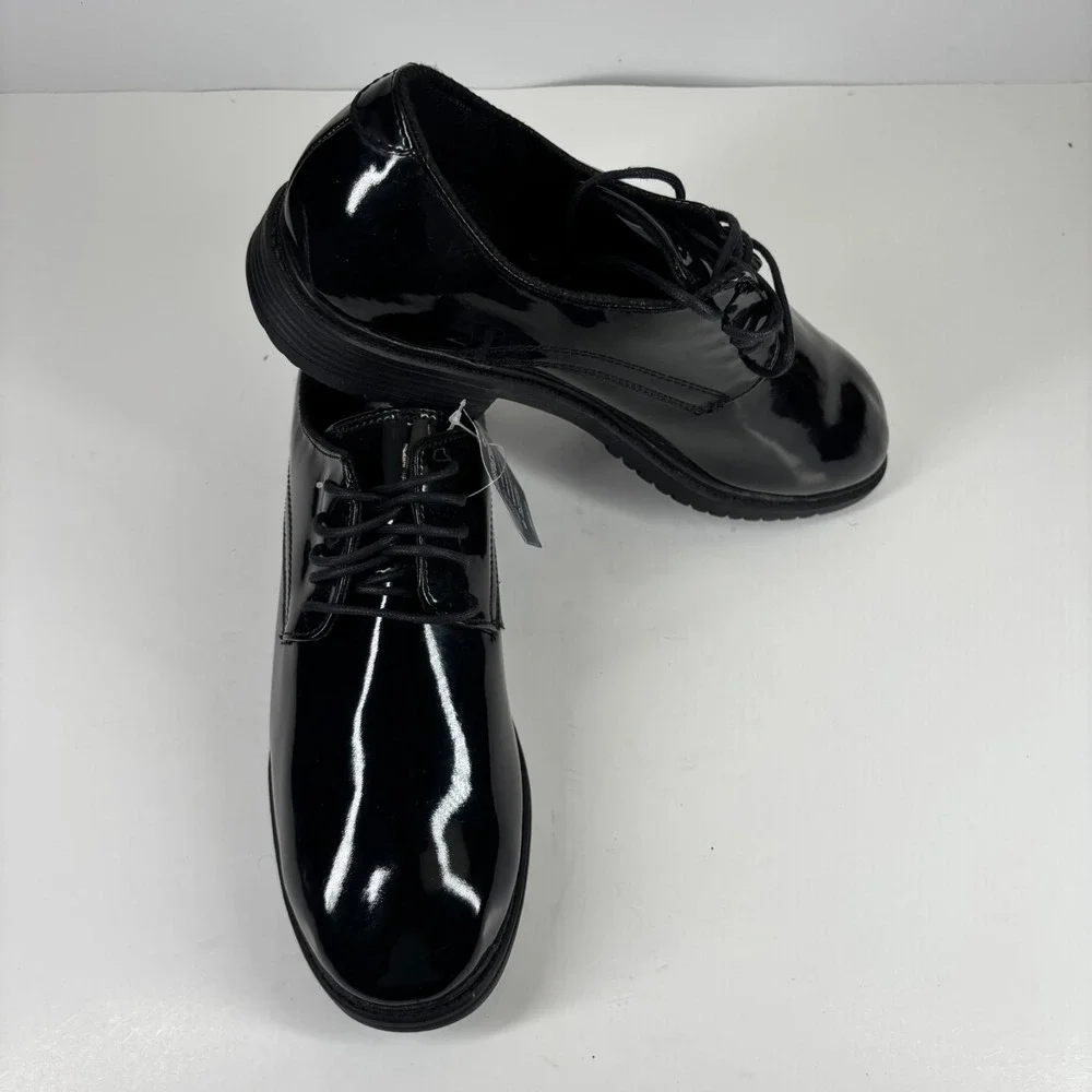 Original S.W.A.T. 118001 Men's US 10 Black High Gloss Dress Oxford Uniform Shoes